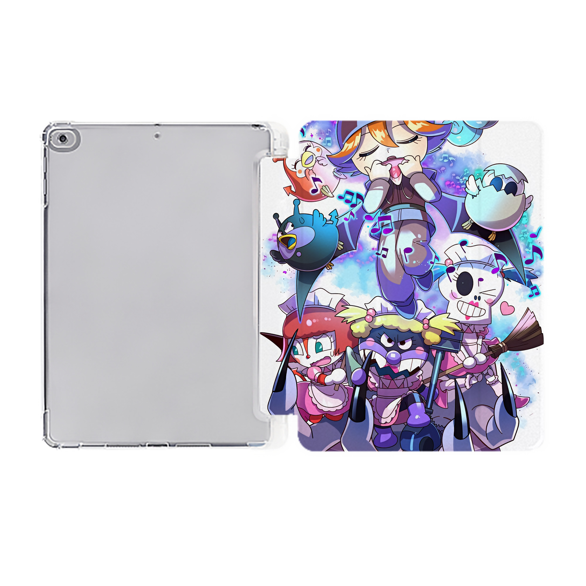 （画像用） アンパンマン Anpanman IPad ケース ペン収納付き 三つ折りスタンド PUレザー×シリコン 対応機種9.5/10.5/10.9インチ